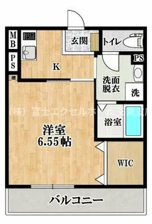 EXハイツ田井城【1階】の間取り