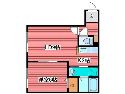 AKT月寒中央【1階】の間取り