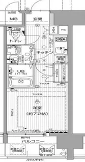 エスリード難波SOUTH【602号室】の間取り