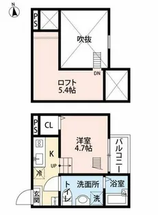 ラ・ロシェル【2階】の間取り