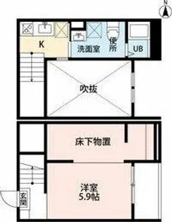 アルナージ川西(アルナージカワニシ)【2階】の間取り