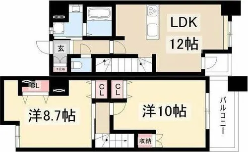 CASA PINO【4階】の間取り