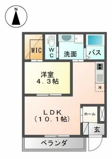 アーバンハイムT&S【1階】の間取り