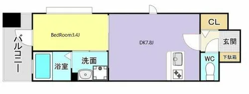 ギャラン竪町Neo【14階】の間取り