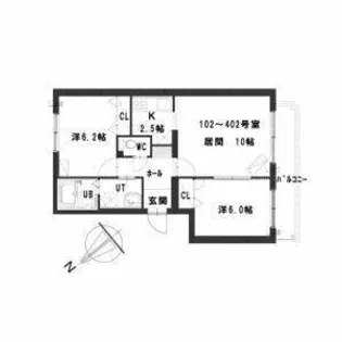サンステージ410【2階】の間取り