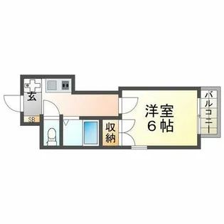 ユニテック武庫川【2階】の間取り