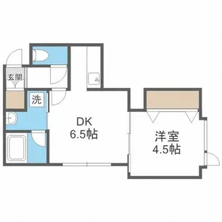 サンフレンズ琴似【1階】の間取り