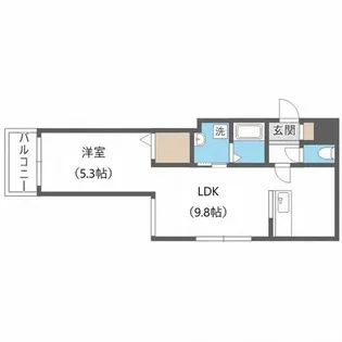 ロータリー円山【3階】の間取り