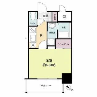 DSタワー大博通り【12階】の間取り