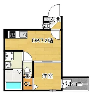 AXIA CITY 大阪淡路【3階】の間取り