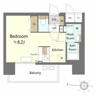SHOKEN Residence名古屋 太閤通 【905号室】の間取り