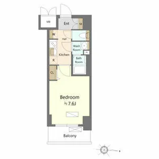SHOKEN Residence 名古屋〈太閤通〉【11階】の間取り