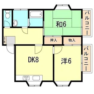 ハイツヒロ【1階】の間取り