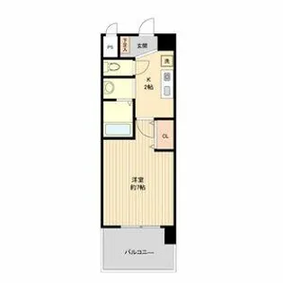 パークフラッツ金山【0617号室】の間取り