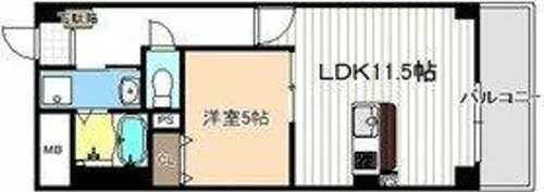 プログレスⅡ【6階】の間取り