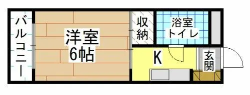 レジデンス馬借【4階】の間取り