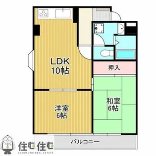 エスポワール長谷川【205号室】の間取り