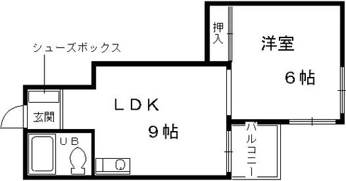 サテンドール千本【403号室】の間取り