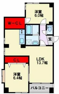 フラワースポット【4階】の間取り