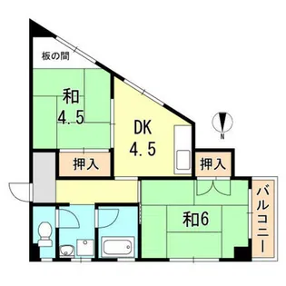 小高マンション【3階】の間取り