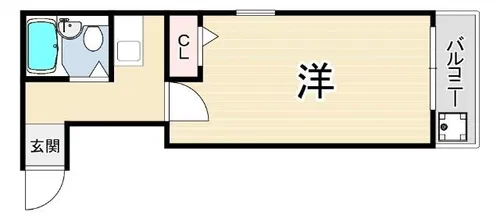 フラワーマンション【5階】の間取り