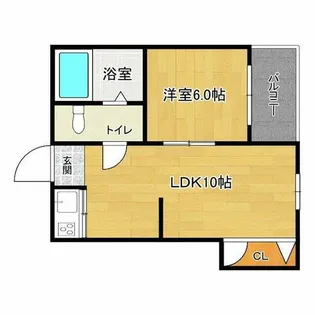 メゾンロータリー【4階】の間取り