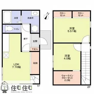 メゾンドスリー東郷春木【1階】の間取り