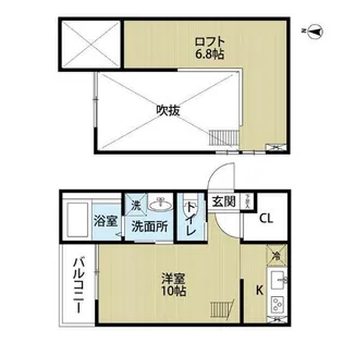 LIBRE中村公園【2階】の間取り