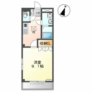 クレア【1階】の間取り