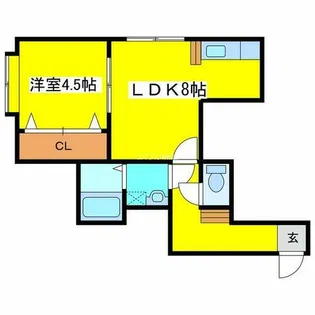 ファーストステージ【205号室】の間取り