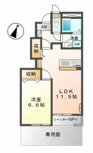 グリーンウッド【1階】の間取り