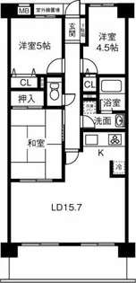 藤和シティコープ春日井駅前1202号室【1202号室】の間取り