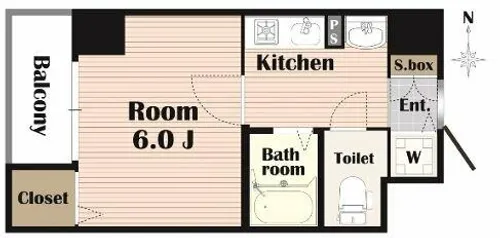 グローディア天満橋【9階】の間取り