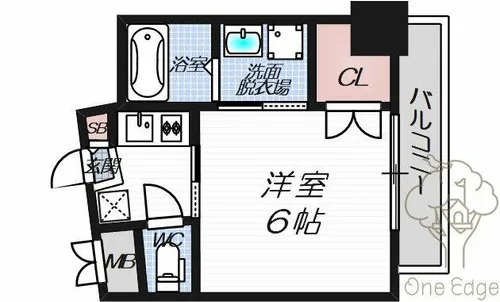 LUCE SHINFUKUSHIMA【7階】の間取り