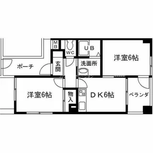 MIZUKI武庫之荘【2階】の間取り