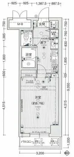 ロイヤルヒル神戸三ノ宮【11階】の間取り