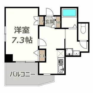 ディナスティ長居公園南【2階】の間取り