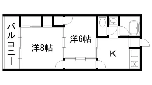 石村ビル【4A号室】の間取り