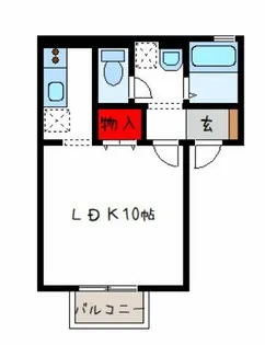 エステート光A棟【1階】の間取り