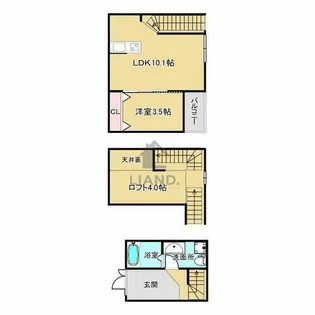 ガレット箱崎【4号室】の間取り