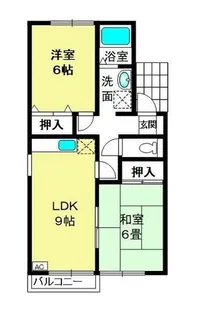 シャルム元町【204号室】の間取り