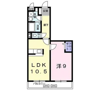 ベル・ドール【5階】の間取り