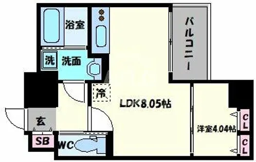 プレジオ本町【13階】の間取り