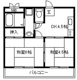 京都府京都市上京区松屋町【マンション】の間取り
