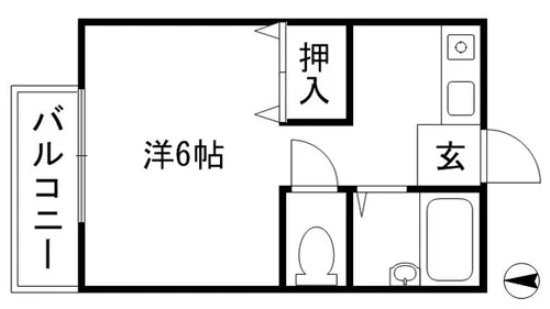 京都府京都市中京区大文字町【アパート】の間取り