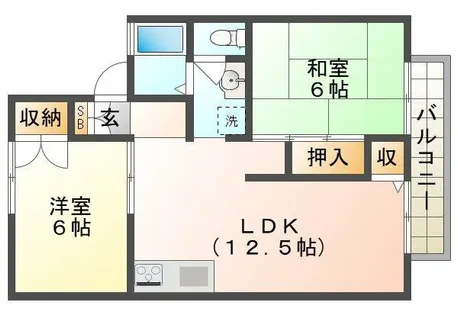 ネオアネックス【1階】の間取り
