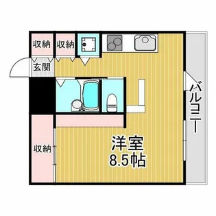 西北チェリーマンション【3階】の間取り
