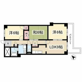 マリポーサ上田【4D号室】の間取り