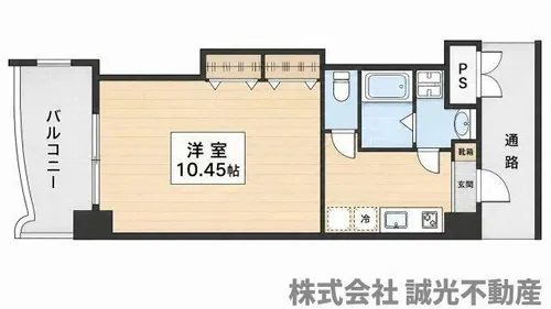 ロイヤルリバービュー【5階】の間取り