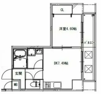 アートレジデンス上町【4階】の間取り